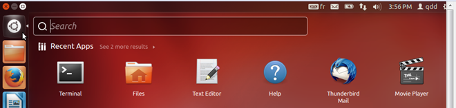 screenshot: Open terminal in Ubuntu